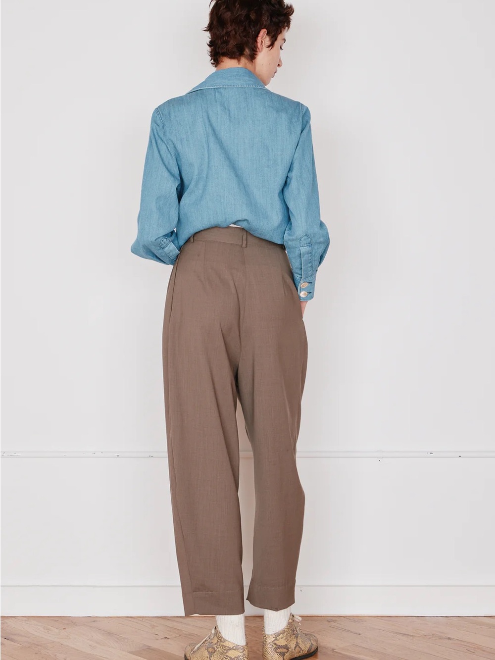 {{Caron Callahan}} Brandon Wool Pants - Picture 3 of 7